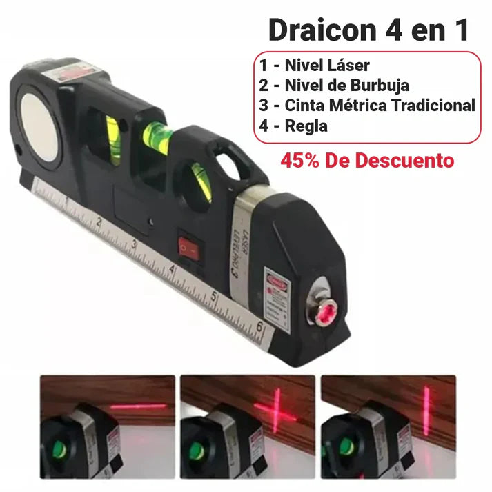 Nivel Láser Digital Draicon 4 en 1 - [Con 45% de Descuento]⭐⭐⭐⭐⭐